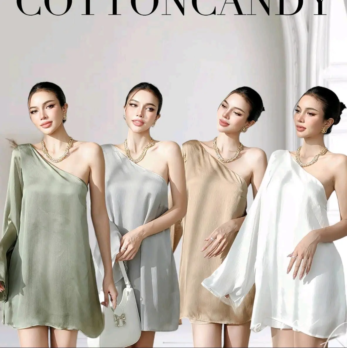 READY STOCK HELEN SET BRAND COTTON CANDY BANGKOK