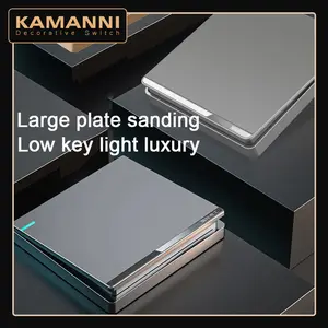 [Ready·Kurir lokal] Kamanni 2026 Saklar Lampu Dinding Tipe 86 Saklar Lampu Modern Universal Soket Colokan dengan Sakelar On Off Lampu
