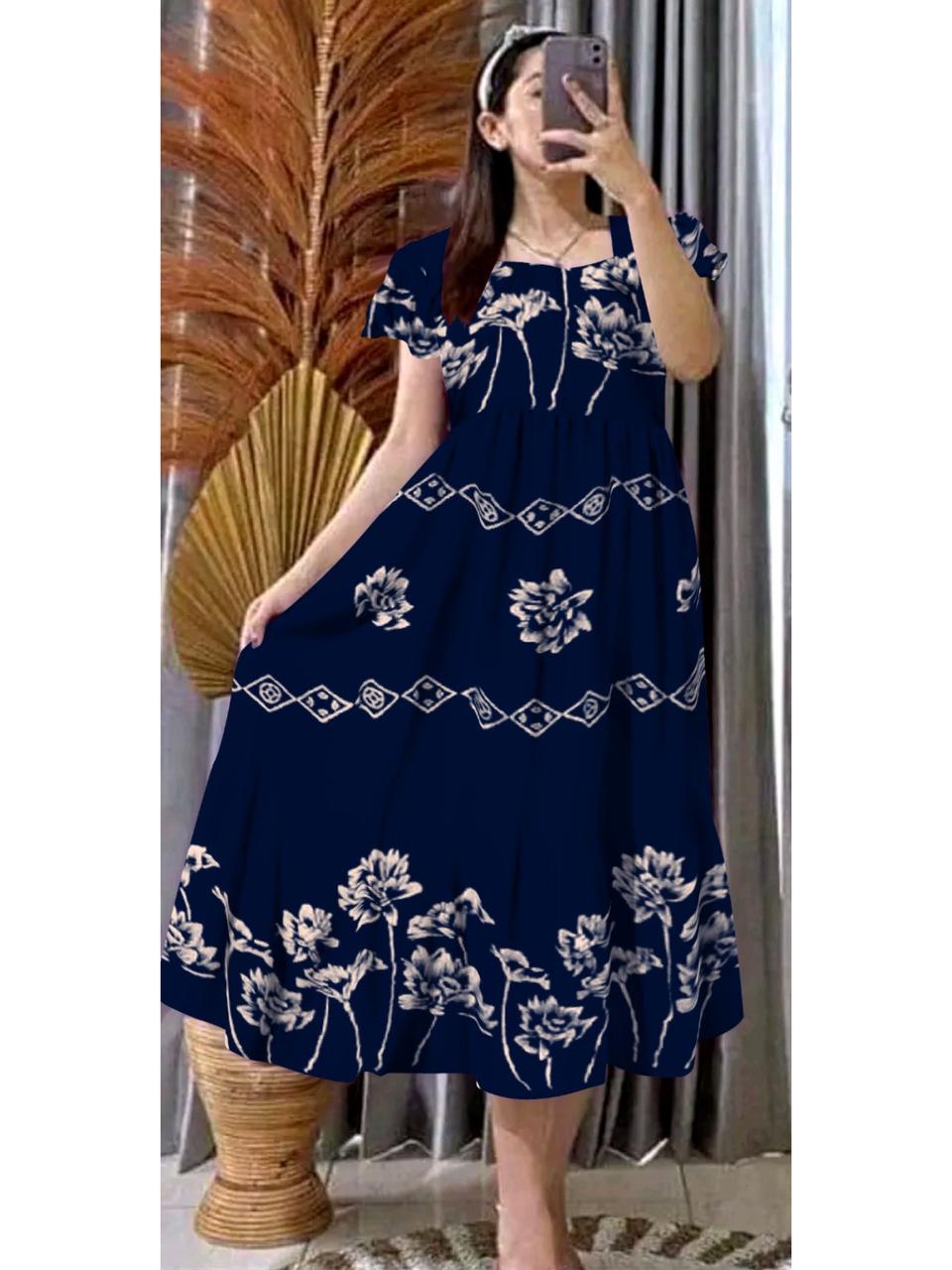 ZAHRA'S - Daster Gemoy Standar Ld 110cm Rayon Premium Kekinian Bumil Busui Friendly Motif