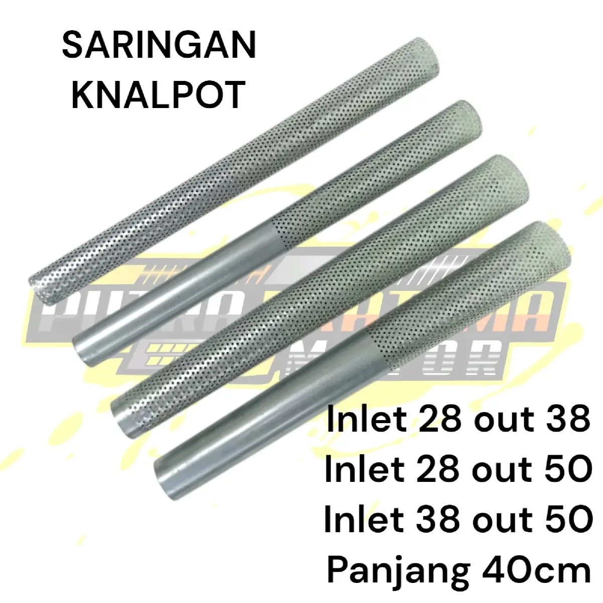 Saringan Knalpot Sarfull, Sarteng Inlet 28out38, 38out50 Panjang 40cm untuk Motor - Motorcycle Tabung
