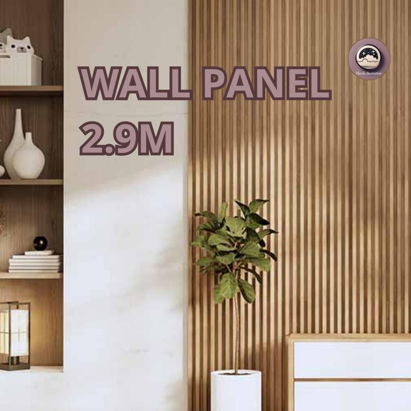 Wood WPC Wall panel 2.9Meter*16cm Dekorasi Dinding Anti Rayap Dan Anti Air WPC Aestetic Dinding Motif Kayu 3D WALL PANEL PVC KAYU / BACKDROP TV / PINTU KAMUFLASE ELEGAN 1
