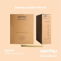 Gambar Wateru Bamboo Straw 10mm, 1 pack, 100 pcs per packs | Natural & Unbleached | The Sustainable Project With Wateru Bamboo Tissue / Tisu Bambu dari Wateru Official Kota Administrasi Jakarta Utara 1 Tokopedia