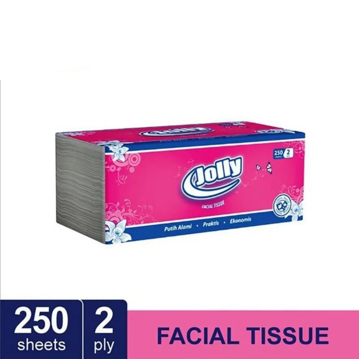 Tissue Jolly 250 Sheets 2Ply Facial Tisu Tissu Wajah