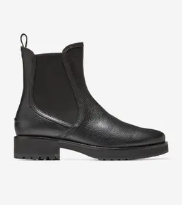 Cole Haan Women Lyndon Wp Chelsea Booties - Sepatu Wanita (Black)