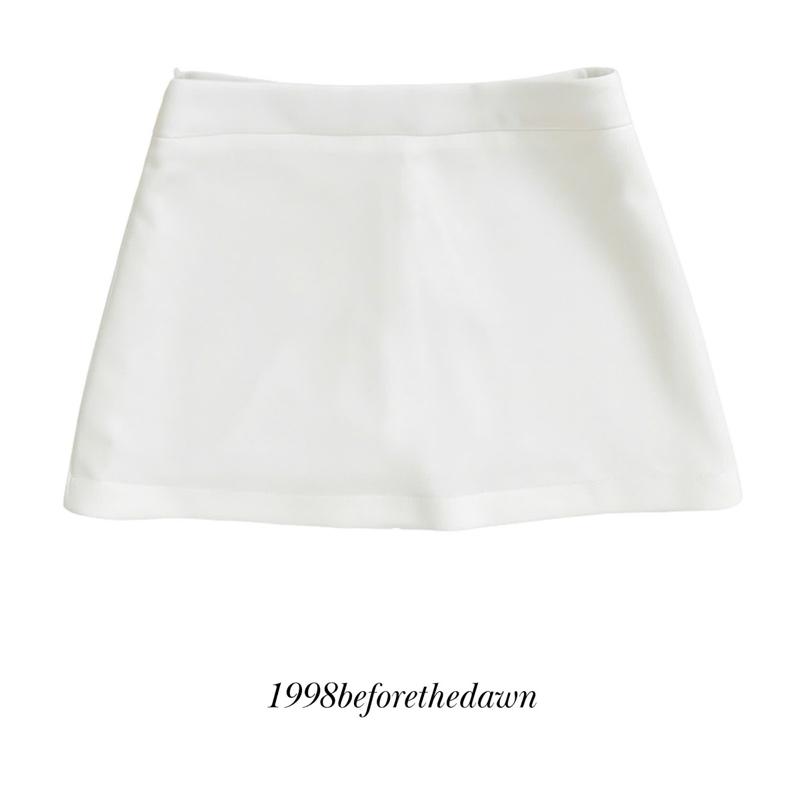  White basic skirt  - chân váy trắng basic tối giản - 1998beforethedawn 