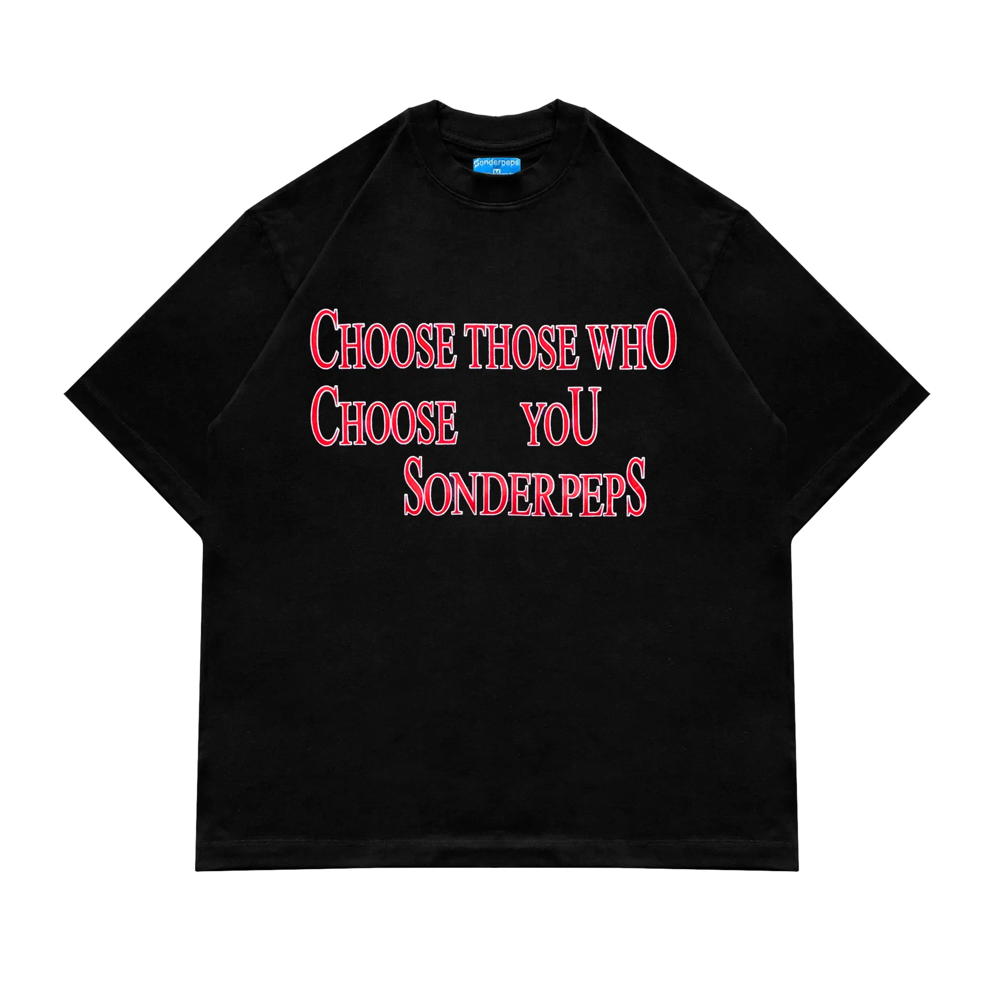 Sonderpeps - Kaos Oversize Pria Wanita Tshirt - Despair Black