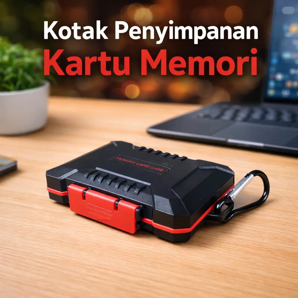 Kotak Penyimpanan Kartu Memori SD SIM Card Holder Waterproof