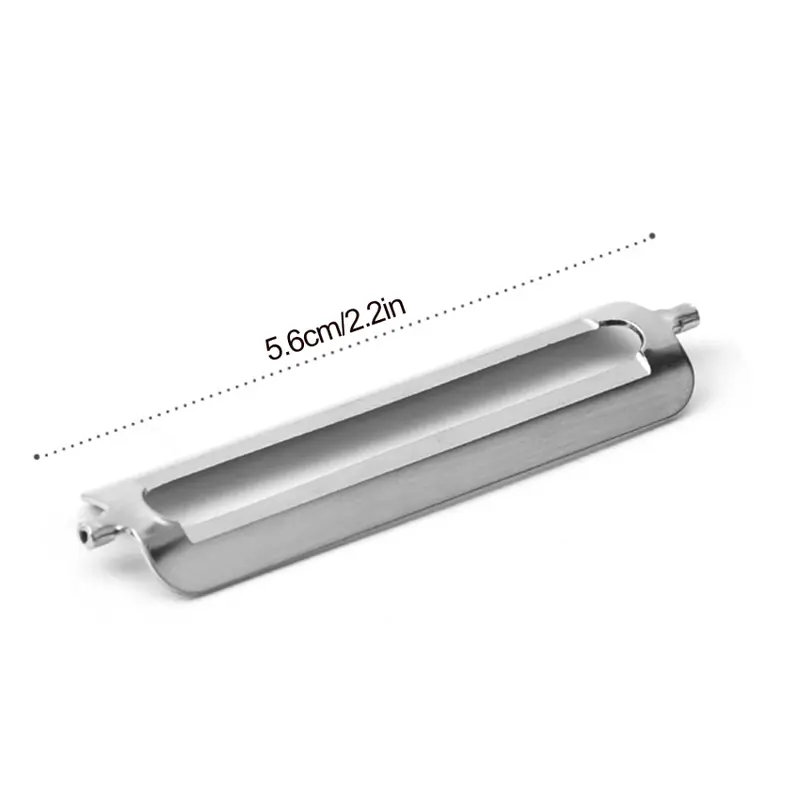 3 Chiếc Lưỡi Gọt Đôi / Đơn Thay Thế Mài 5.6 * 1.2Cm Bằng Thép Không Gỉ Cho Rau Măng Tây Dưa Đồ Dùng Nhà Bếp 2