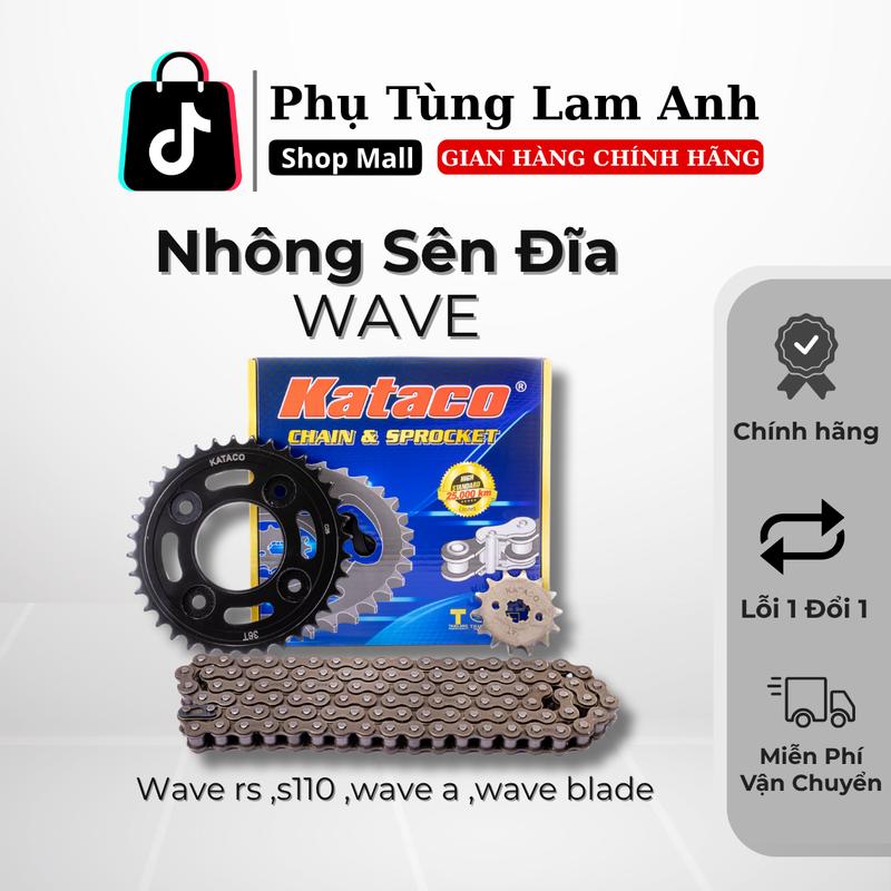 Kataco - Nhông sên dĩa Wave rs ,Ws110 wave blade ,rsx Phụ Tùng xe máy