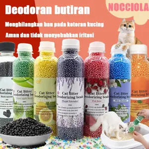 Penghilang Bau Kotoran Kucing dan Anjing - Butiran Pewangi Pasir Kucing - Fresh Pearls Cat Litter Deodorizer dengan Aktif Karang - Pet Odor Removal dengan Butiran Penyerap Bau Teknologi Aktif