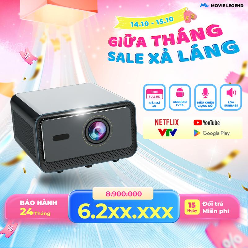 [SG1][Vietnamese Women's Day 20/10] Máy Chiếu K9 CineLux - Premium phiên bản cao cấp - Hệ điều hành Android sử dụng cho nhà riêng mới Projector Bluetooth máy chiếu