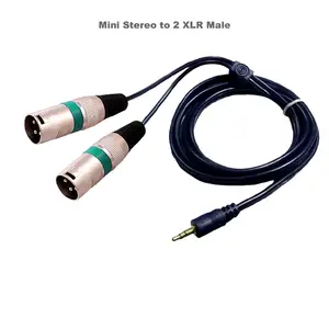 Kabel mixer to handphone jack 2 xlr male to aux kabel atn