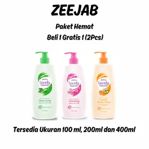 [Beli 1 Gratis 1 (2Pcs)] Emeron Lovely Naturals Hand & Body Lotion Uk 100ml, 200ml dan 400ml Lotion Tangan dan Tubuh Perawatan Memutihkan