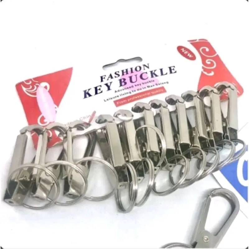 Gantungan kunci besi carabiner isiisi 12pcs