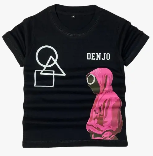 Baju Kaos Distro Anak Laki-Laki/perempuan  squid game Umur 1-12 tahun Cotton 30s Bunda Combed 2