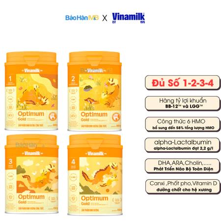 [Chính Hãng] Sữa bột Optimum Gold chính hãng Vinamilk đủ số 1, 2, 3, 4 - Phát triển toàn diện