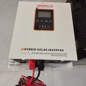 Hybrid Solar Inverter Samoto Pure Sine Wave Low Frequency 1000W MPPT Sistem Battery 12V 1000VA Solar Panel Charger Controller ILS1000
