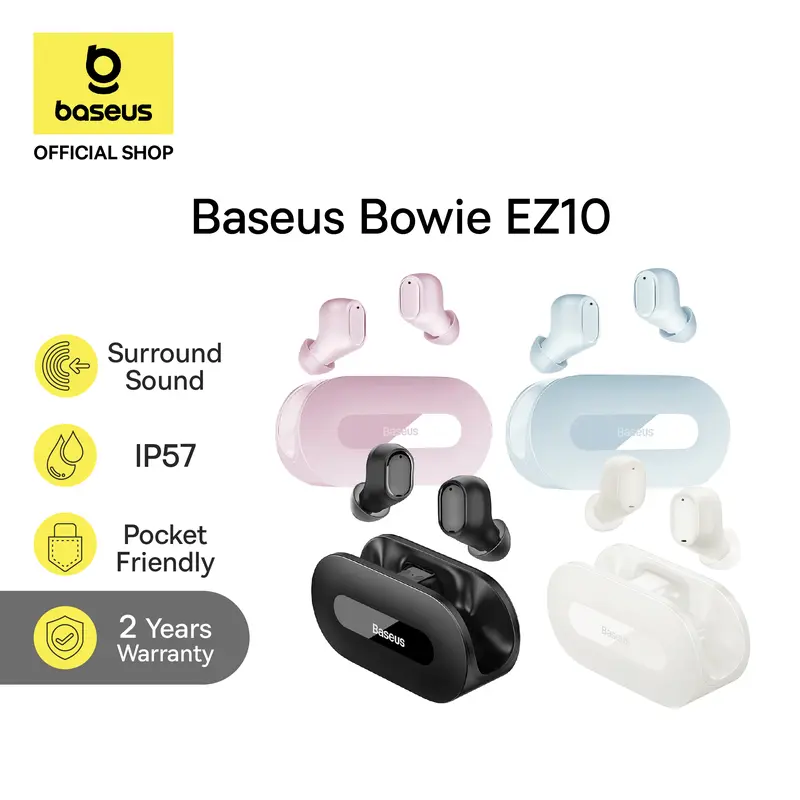 HOT PRODUCT] Baseus Bowie EZ10 True Wireless Bluetooth Earphone