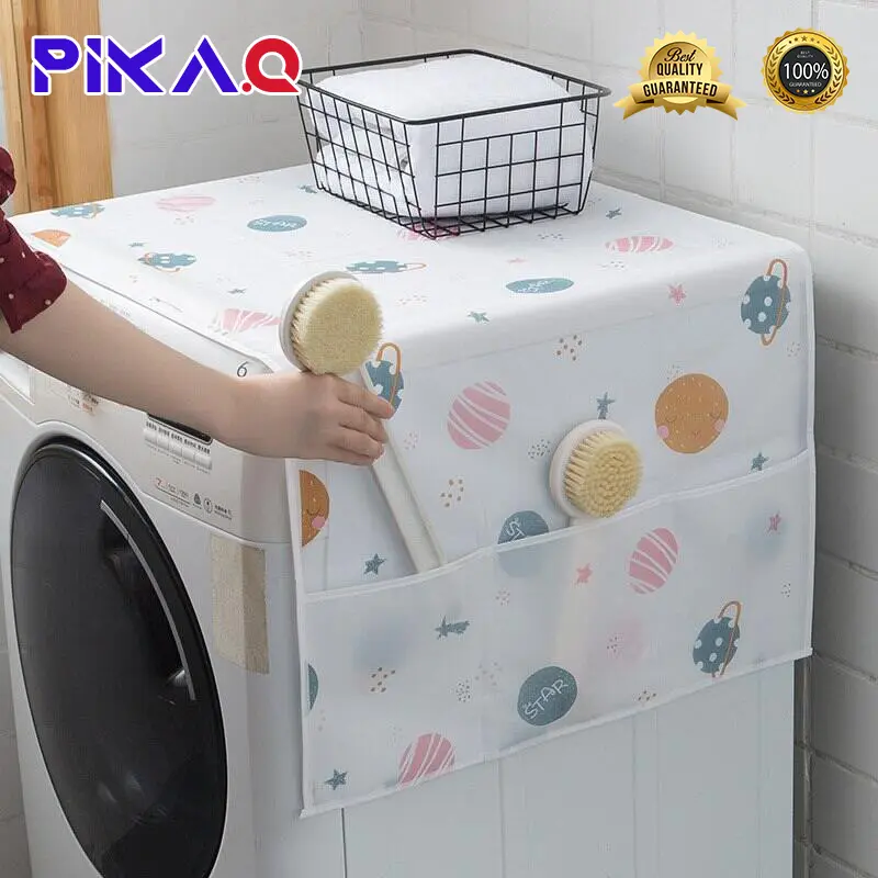 Tấm Che Chống Bụi Tủ Lạnh & Máy Giặt, Túi Đựng Đồ, Thiết Kế Ngẫu Nhiên 2