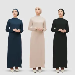 Manset GAMIS BAJU / Gamis Lengan Panjang Kaos Rayon / Inner Gamis Lembut Turtleneck
