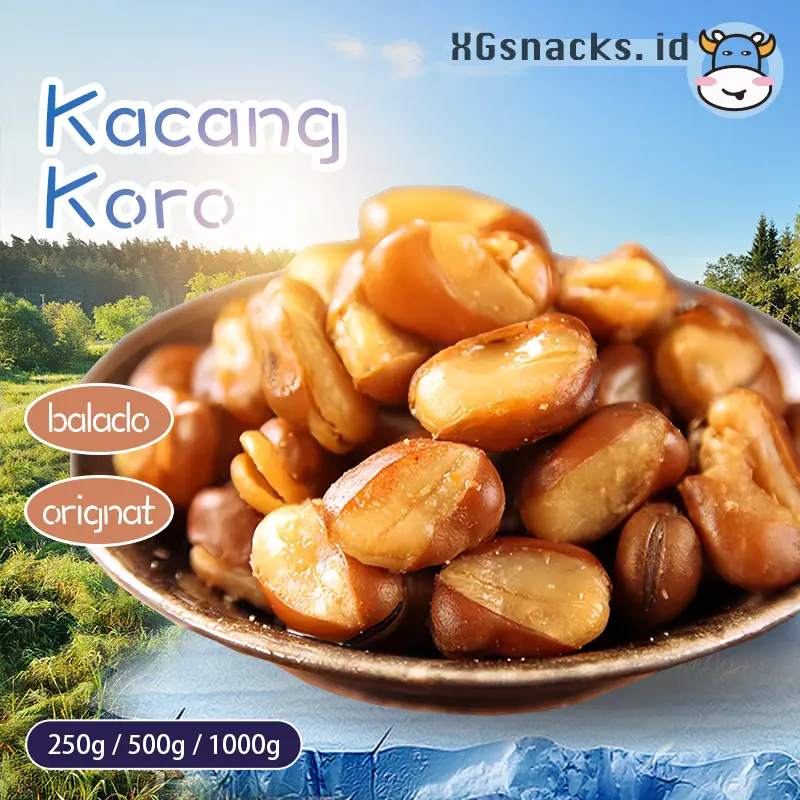 COD Camilan santai kacang koro kulit 500g/1kg  halal Renyah dan lezat Kacang buncis pedas Goreng renyah Cemilan cocok untuk dewasa dan anak-anak