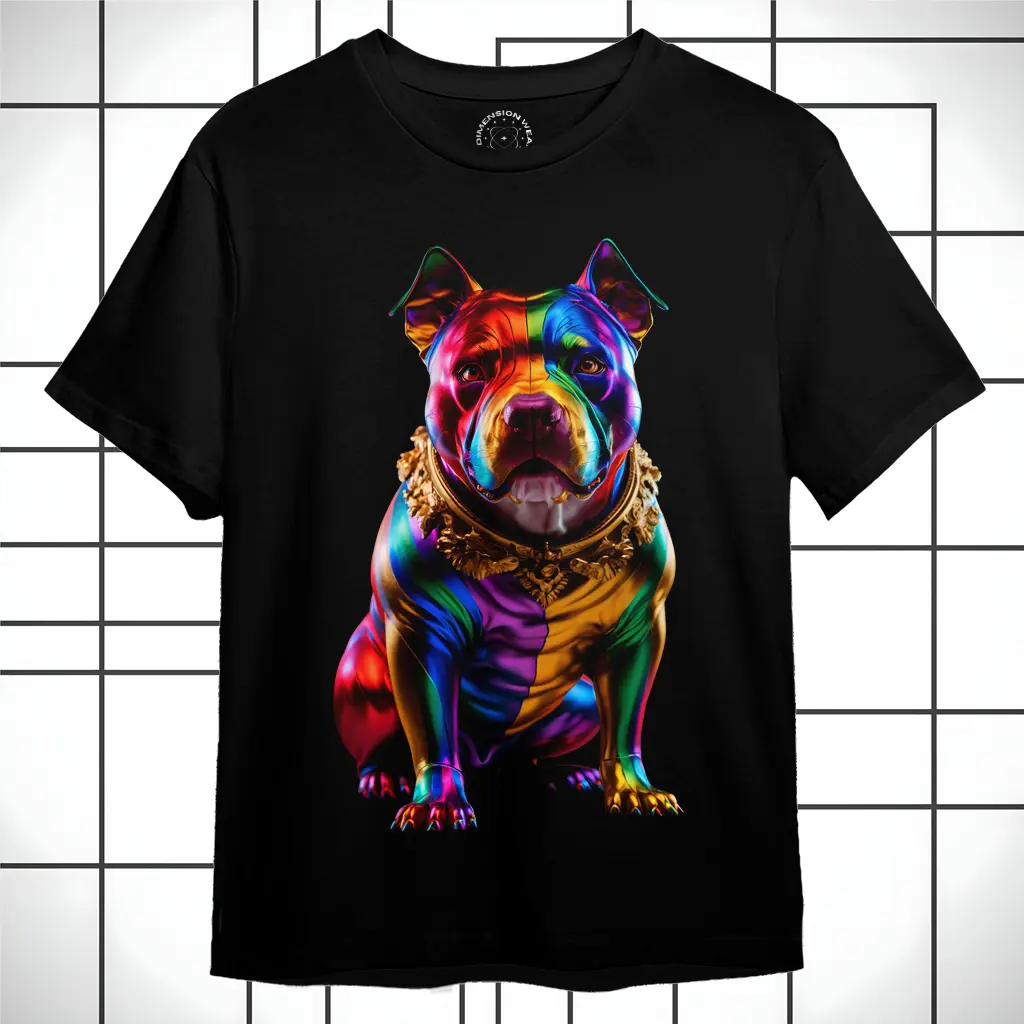 3DimensionWear T-Shirt 3D Colorful Dog - DT0112