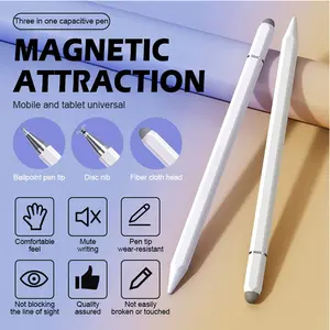 Stylus pen 3in1 magnetic Universal Capacitive Stylus Touch for apel Android Phone Pena Drawing Telepon Gambar stylus  pen infinix