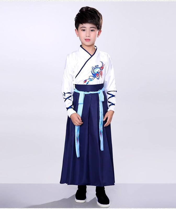Product Introduction of Children's Ancient Costume Hanfu Aoqun Spring Girls' Han Chinese Costume Chinese Style Children Ancient Costume Photography Dance Performance Costumes 8
