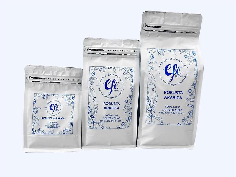 GLE Coffee - Cà Phê Hạt Robusta Arabica 100% Nguyên Chất Rang Thơm Đậm Đà Phù Hợp Pha Espresso & Phin Truyền Thống