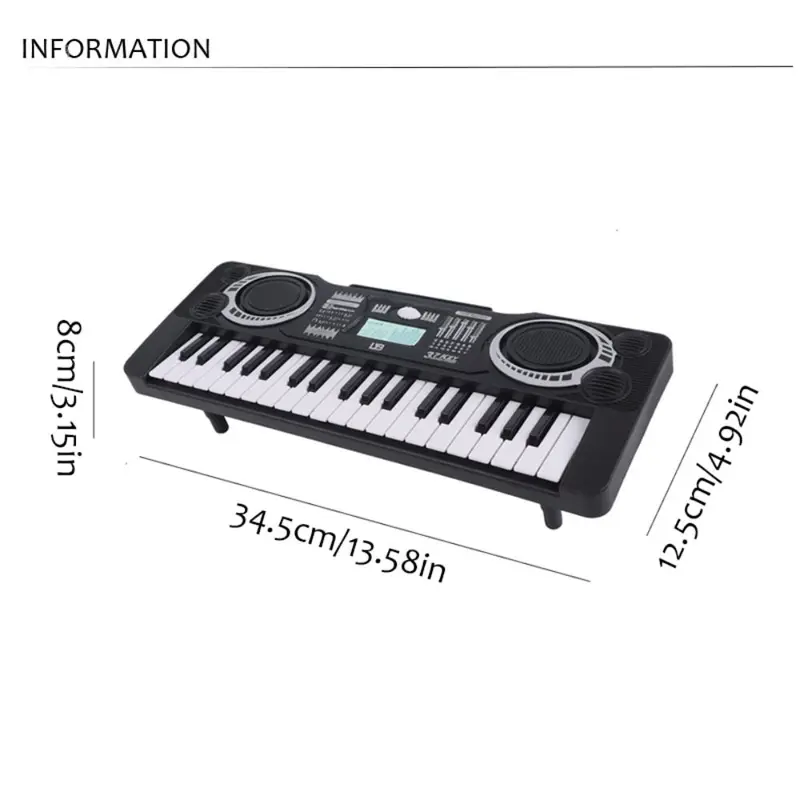 Đồ Chơi Nhạc Cụ Ánh Sáng, 37 Phím, Đàn Piano Điện Tử Cho Trẻ Em, Học Âm Nhạc, Đồ Chơi Bàn Phím Đàn Piano Màu Hồng, Đàn Organ Điện Tử, Đồ Chơi Giáo Dục Sớm 3