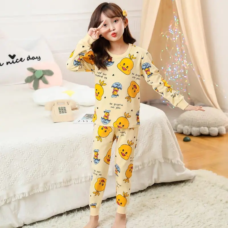 DEALSHOP BAJU TIDUR ANAK LENGAN PANJANG / SETELAN ANAK PEREMPUAN / SETELAN ANAK LAK-LAKI / ONE SET ANAK PEREMPUAN 335 4