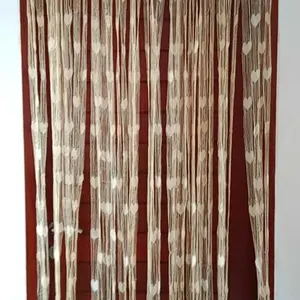 Tiang Shower Gorden Horden Jendela Gantungan Jemuran Baju Tanpa Bor Paku Besi Fleksible Rak Dinding