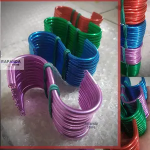 (PEKET 10PCS) Hook S kaitan huruf S warna warni gantungan aksesoris kaitan s besi warna gantungan kunci dan aksesories besi s