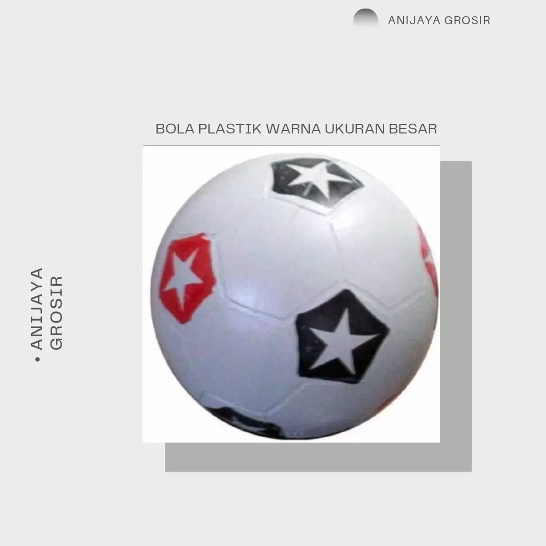 BOLA PLASTIK UKURAN BESAR (WARNA RANDOM )