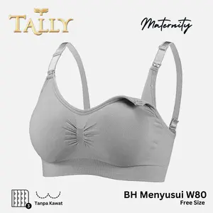 [PAKET MENYUSUI] TALLY Sarwendah 1 Pcs atau 2 Pcs BH W80 Bra Wanita Menyusui Tanpa Kawat Busa Tipis Bahan Rajut Kait 3 Bra Maternity Hamil Ibu Busui