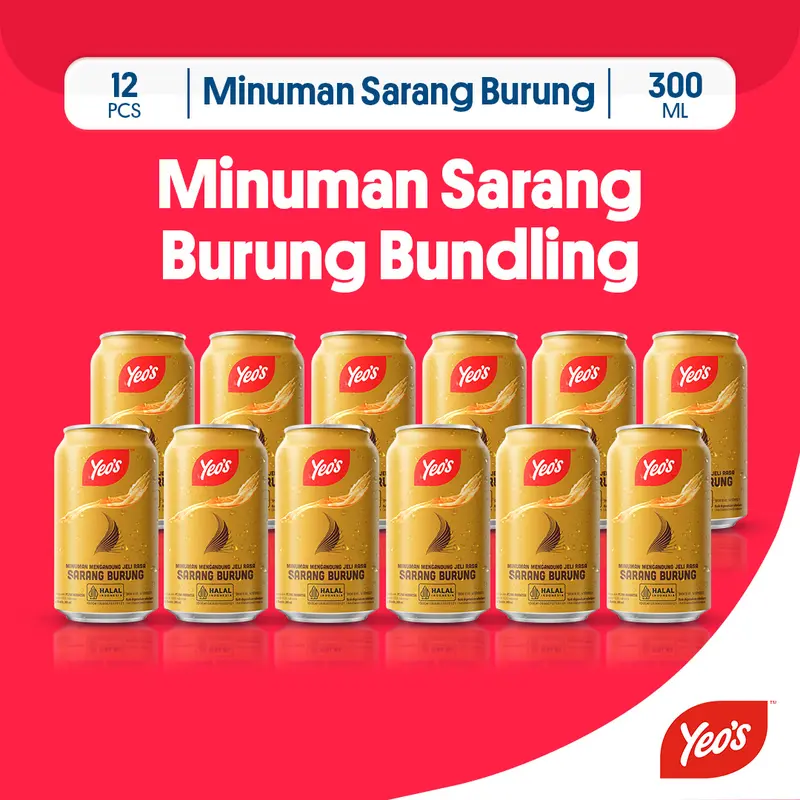 Yeos Minuman Kaleng Sarang Burung 300ml- 12 Pcs 0
