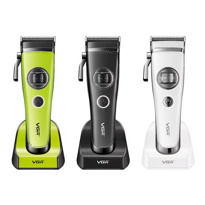  VGR Tông Đơ Cắt Tóc V-880C Chuyên Nghiệp Chuẩn Salon Lưỡi Cắt Hợp Kim Sứ Kim Loại Siêu Bén Không Rỉ Động Cơ BLDC Không Chổi Than Dễ Sử Dụng Cho Thợ Nghề Và Dùng Tại Nhà 