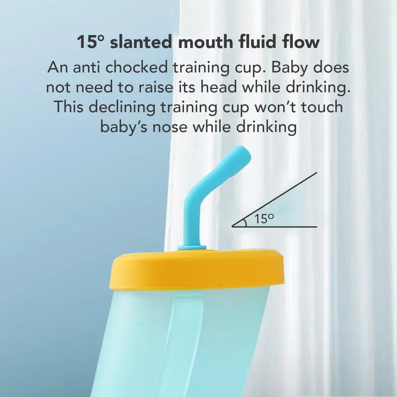 Heefn X Sakumini Curve Straw Cup Training Gelas Minum Sedotan Anak 3
