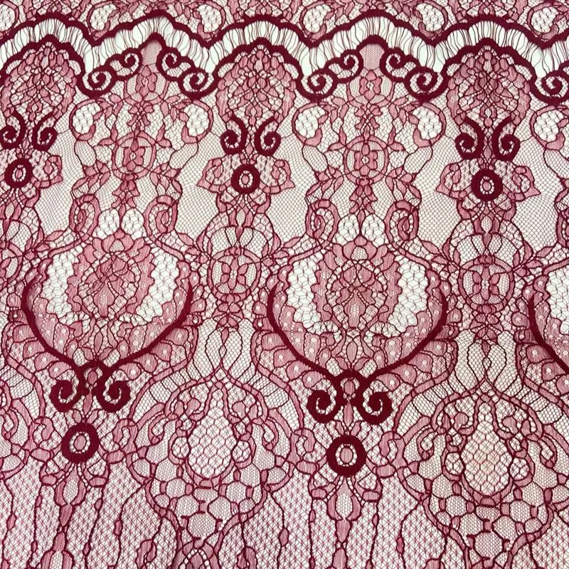 P.Chantily Desain Mewah Elegan Harga Per Panel 2.5 M Lebar 1.5 M Warna Marron Premium Motif Akar Rambat Bahan Lemmes