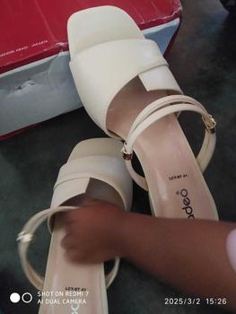 Product Review of FLADEO Sendal Wanita Heels 5cm Sandal Elegant Hak 5 cm Tali Belakang Shoes from h**1 3