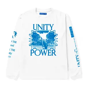 Bitsnbobs76 Long Sleeve Shout White Lengan Panjang