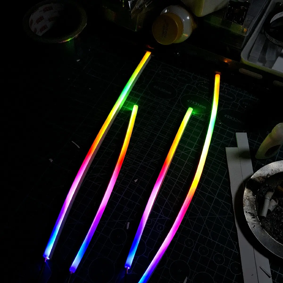 lampu alis rgb 210mode universal ( semua motor )