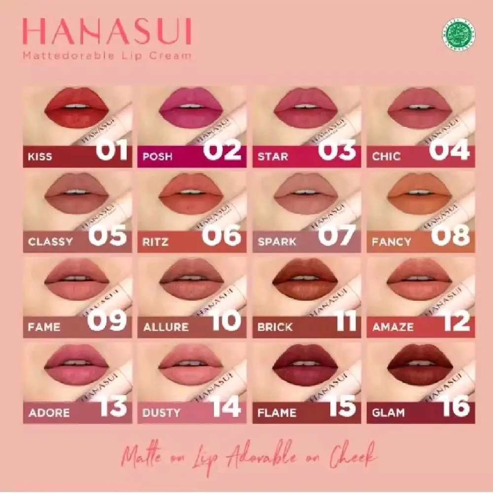 hanasui Mattedorable waterproof lipcream