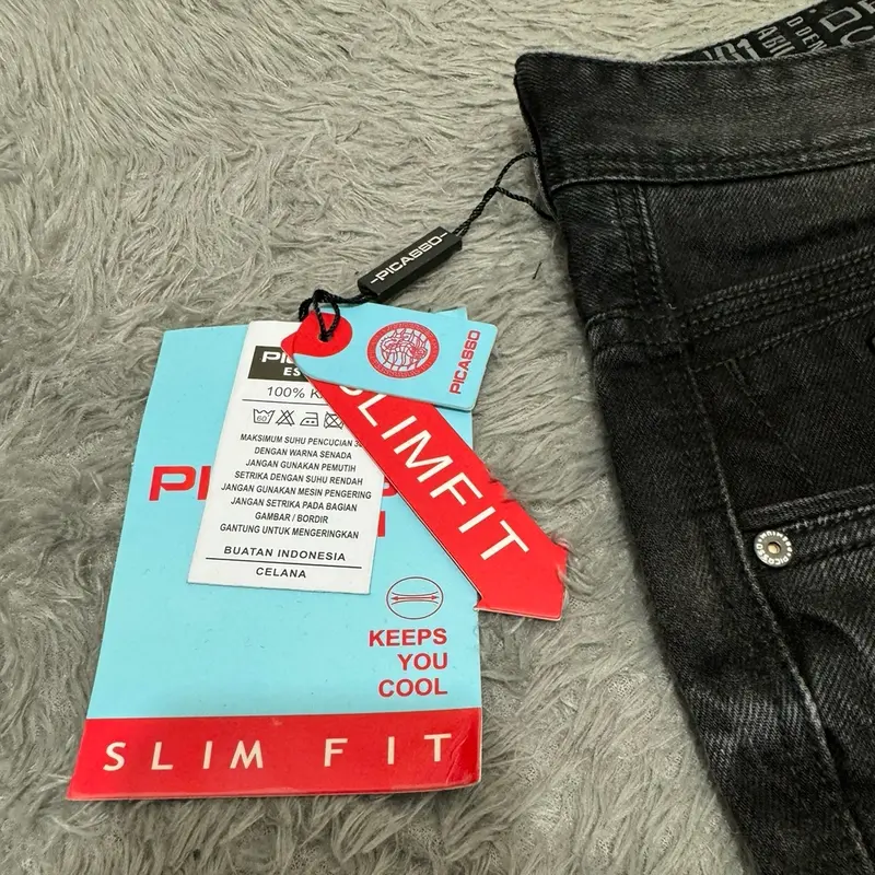 Celana Jeans Pria Picasso Original Panjang Denim Premium Terbaru Reguler Fit 6