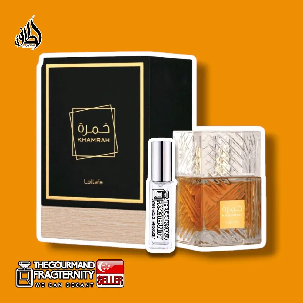 LĀTTĀFĀ Khamrah Eau de Parfum 100ml, Extra 10ml Decant for Travel/Work