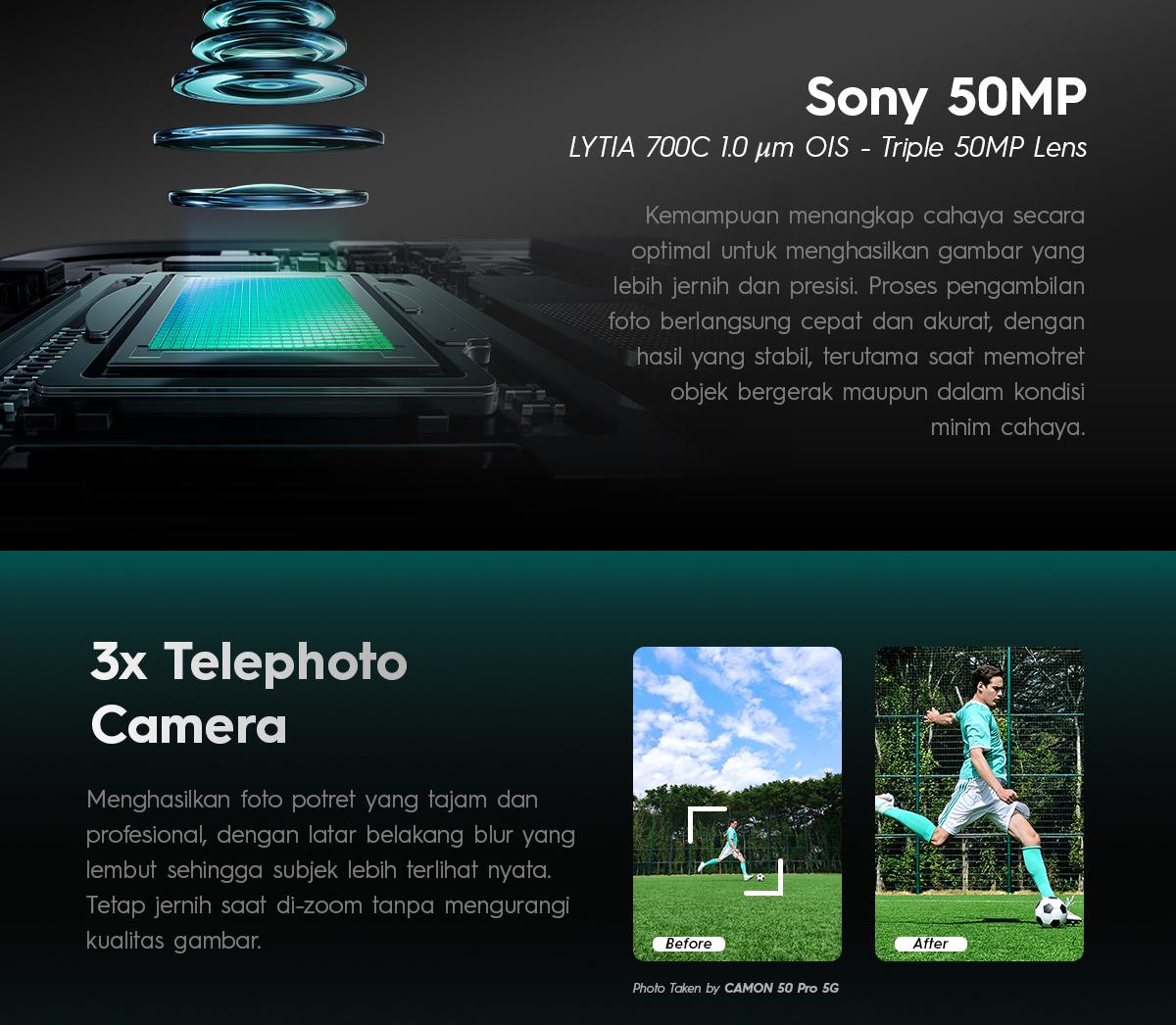 [NEW] [5x SUPERZOOM FLASHSNAP] TECNO CAMON 50 PRO 5G 12GB+12GB*/256GB, 50MP Sony LYT-700C, 50MP 3x Telephoto Camera, MediaTek Dimensity 7400 Ultimate 5G, IP69K, 6500mAh, Android 16, camon50pro