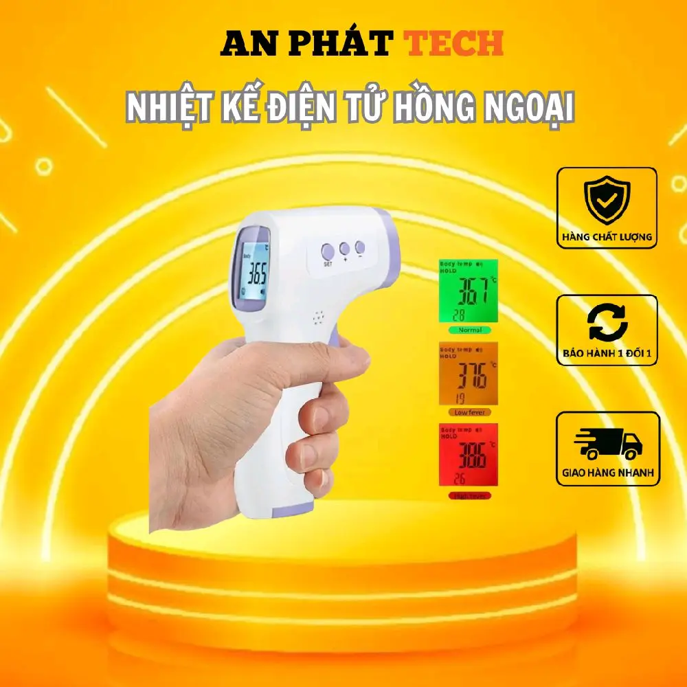 [Voucher Độc Quyền]Nhiệt Kế Điện Tử Hồng Ngoại Đo Trán Tai Không Tiếp Xúc Chính Xác Trong 1 Giây