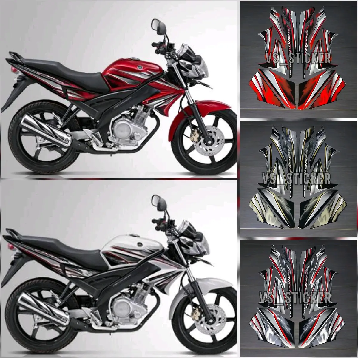 STRIPING STICKER LIST STANDART MOTOR VIXION OLD 2012 Motorcycle Sepeda