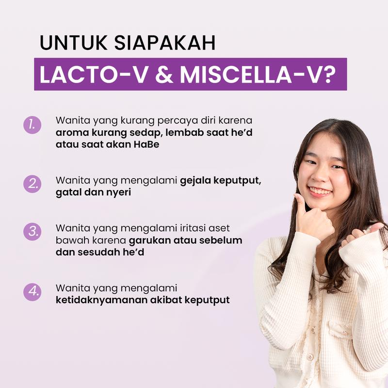 [BUNDLING] Miscella-V + Lacto-V Spray || BPOM || Bantu Siklus Lancar dan Perawatan Kewanitaan 1