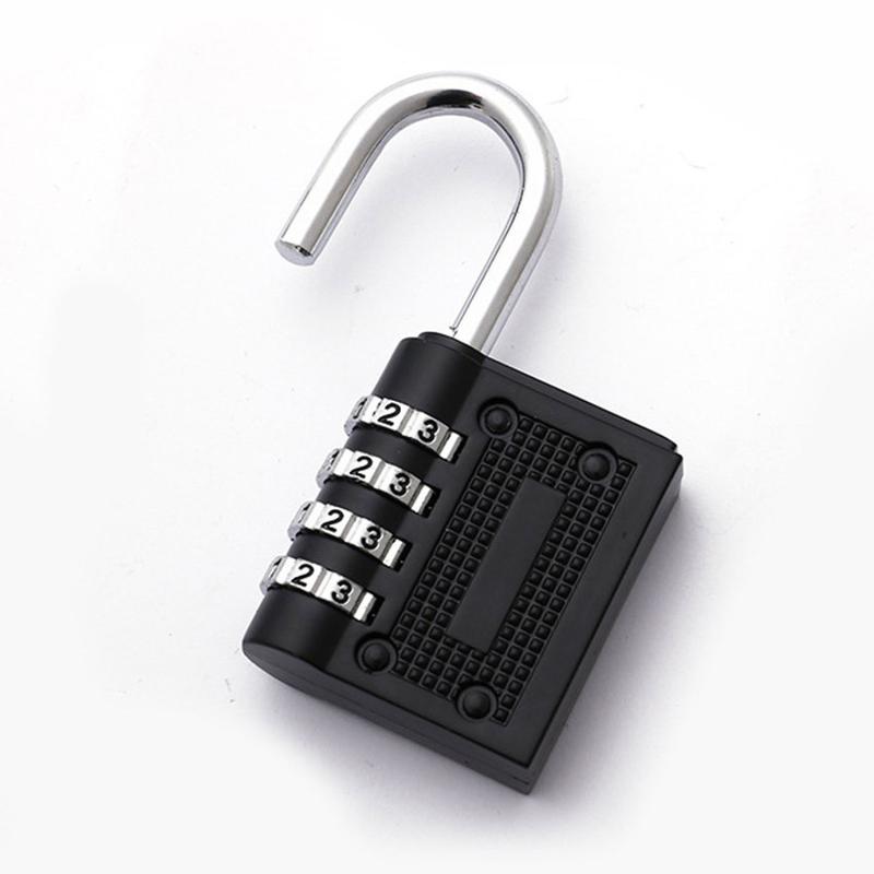 Product Introduction of Khóa Kết Hợp Chữ Số 4 Mặt Số Hạng Nặng, Khóa An Ninh Chịu Thời Tiết, Khóa Mã An Toàn Cho Phòng Tập Thể Dục Ngoài Trời, Màu Đen, 80X40X14Mm 22